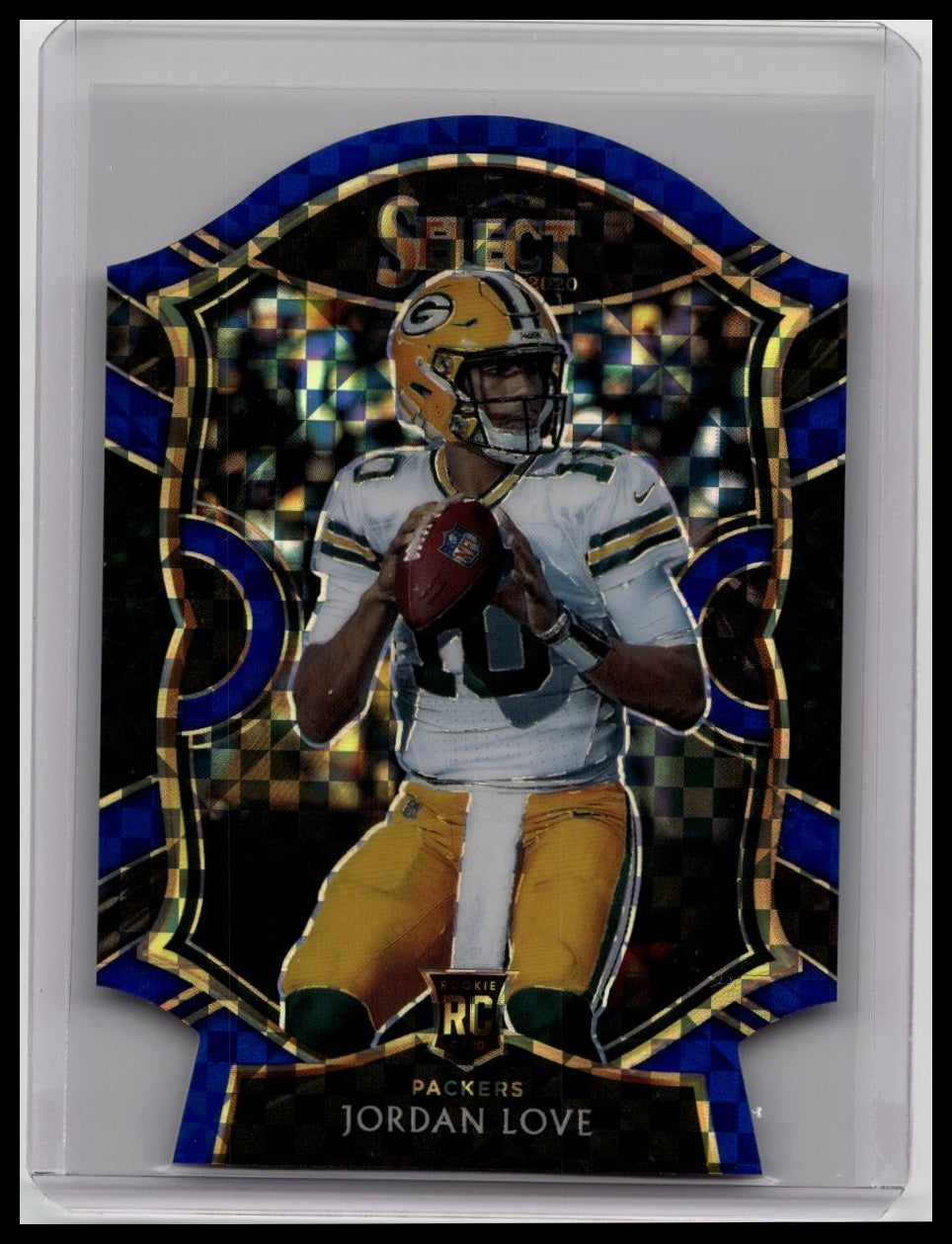 2020 Panini Select - Blue Die Cut Jordan Love (RC)