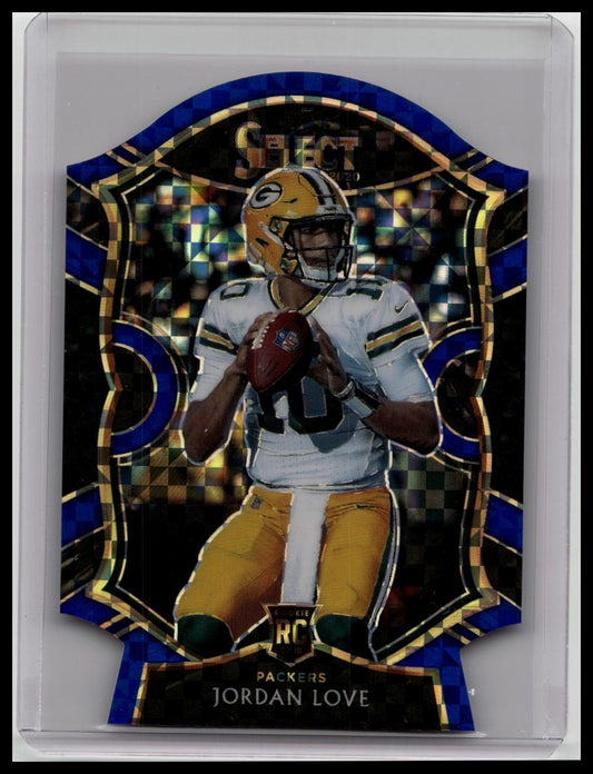2020 Panini Select - Blue Die Cut Jordan Love (RC)