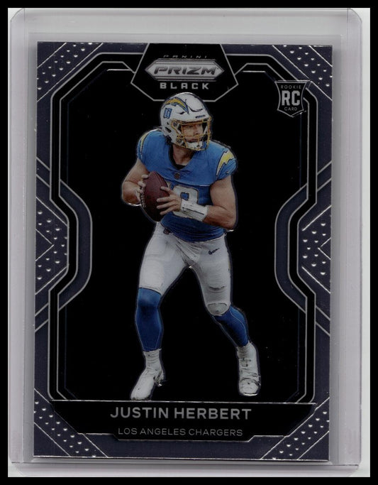 2020 Panini Chronicles - Prizm Black Justin Herbert #PB-3 (RC)