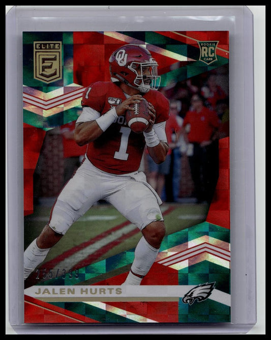 2020 Panini Donruss Elite Jalen Hurts Rookie #108 - Red - Eagles /399