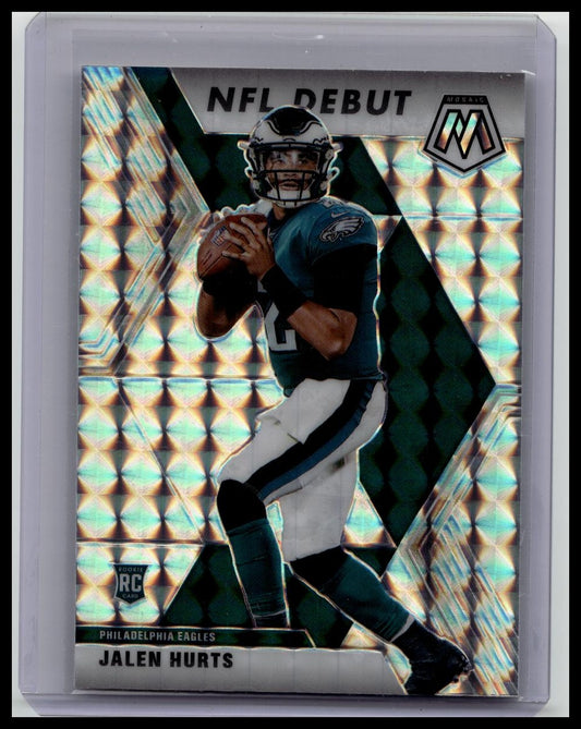 2020 Panini Mosaic - NFL Debut Silver Mosaic Prizm #265 Jalen Hurts Rookie RC