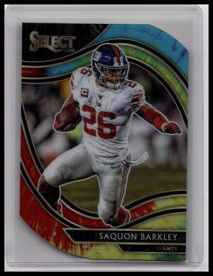 Saquon Barkley 2020 Select Tie Dye Die Cut /25 Field Level