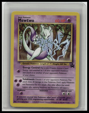 Pokemon TCG - Mewtwo 12/53 WOTC Black Star Promo Regular