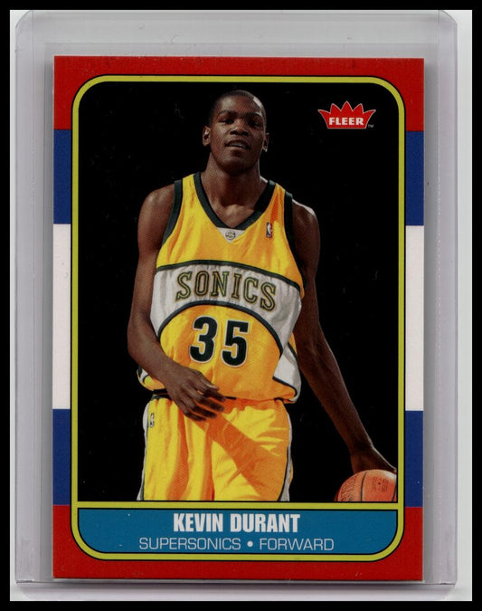 2007-08 Fleer - 1986-87 Retro Rookies Kevin Durant #86R-143 (RC)
