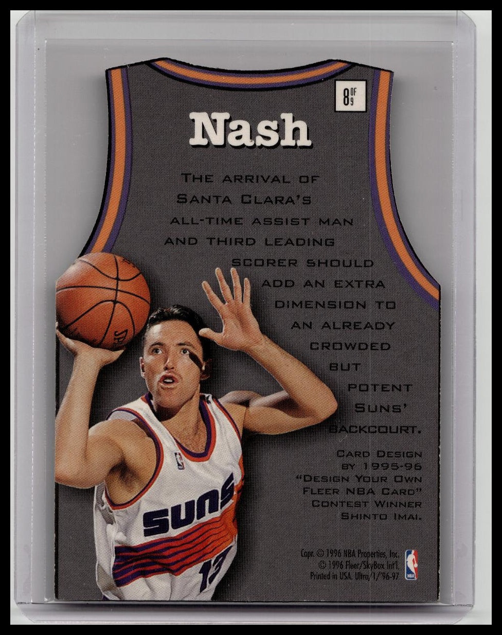 1996-97 Fleer Ultra Fresh Faces Steve Nash #8 Rookie RC