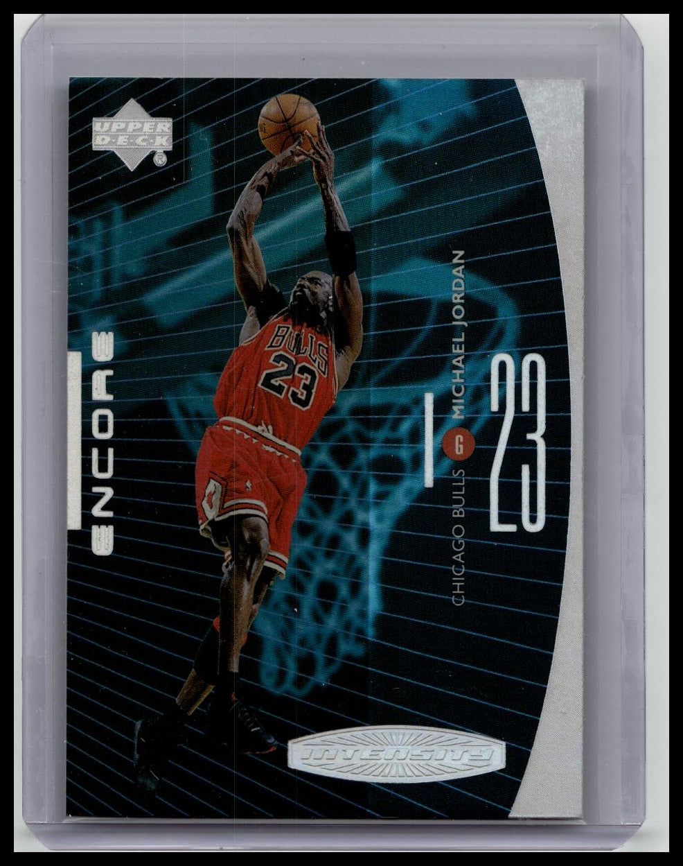 Michael Jordan 1998-99 Upper Deck Intensity Encore #11 HOLO Insert Chicago Bulls
