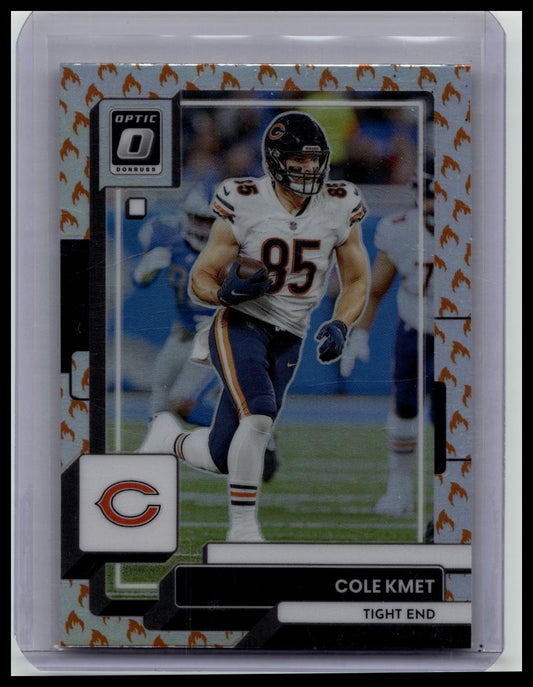 COLE KMET 2022 DONRUSS OPTIC #36 FIRE EMOJI PRIZM PARALLEL SP