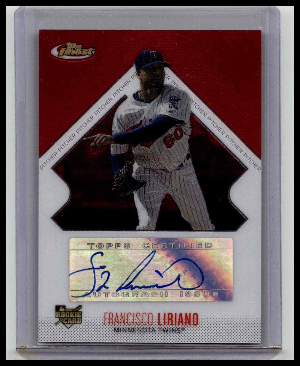 Francisco Liriano 2006 Topps Finest 155 Rookie Autograph RC Auto Twins