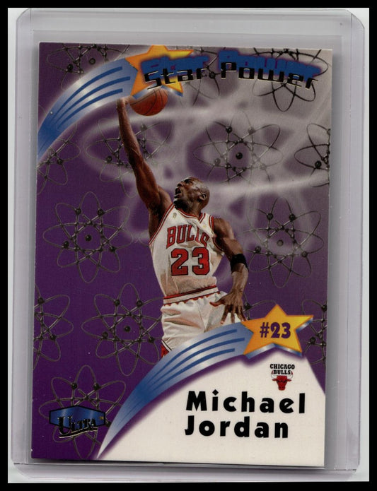 MICHAEL JORDAN 1997-98 FLEER ULTRA #1 STAR POWER INSERT BULLS
