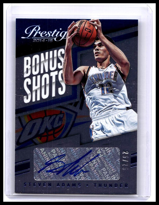 2014-15 PANINI PRESTIGE BONUS SHOTS #97 STEVEN ADAMS AUTO /25