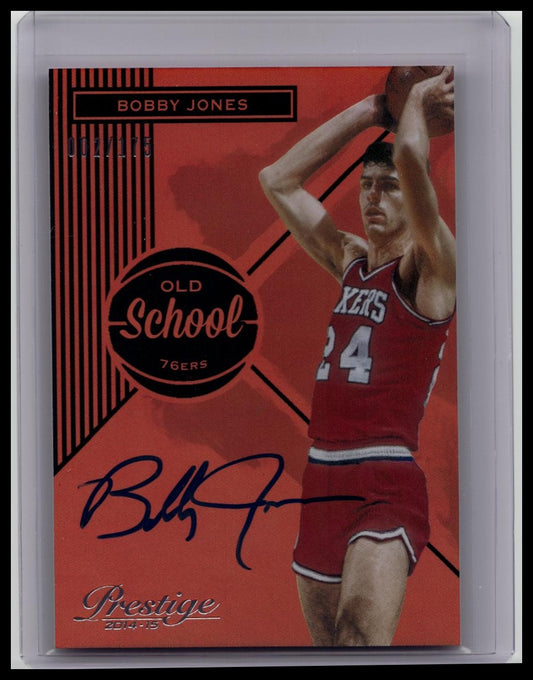 2014 Panini Prestige Old School Signatures Premium /175 Bobby Jones #16 Auto