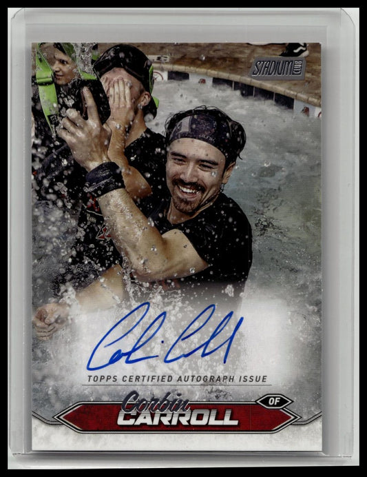 2024 Topps Stadium Club Corbin Carroll Auto Arizona Diamondbacks
