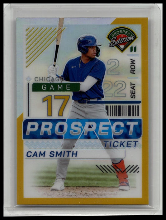 2024 Panini Prospect Edition Cam Smith Gold #'d 4/10