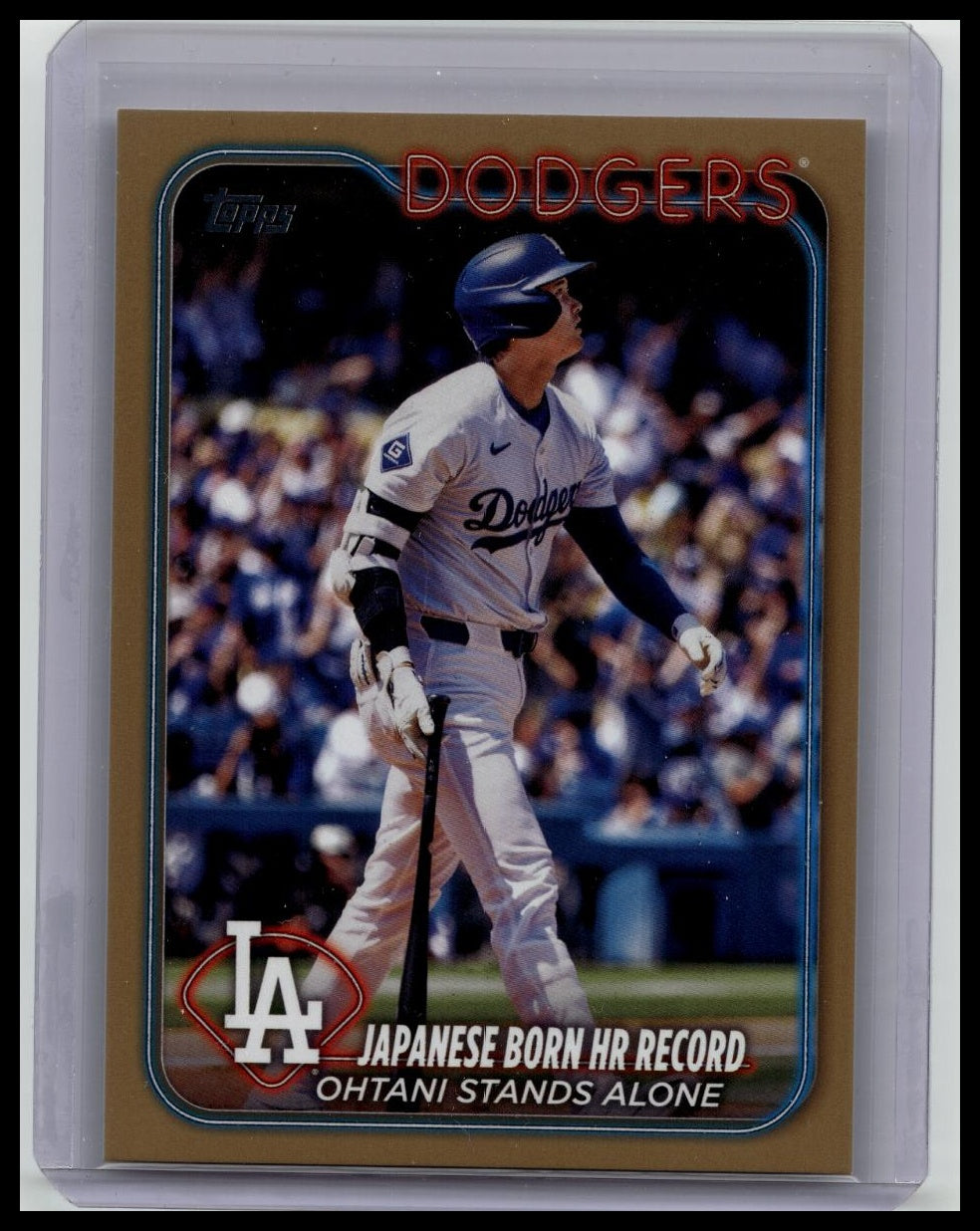 Shohei Ohtani 2024 Topps Update Japanese Born HR Record Gold #/2024 #US123