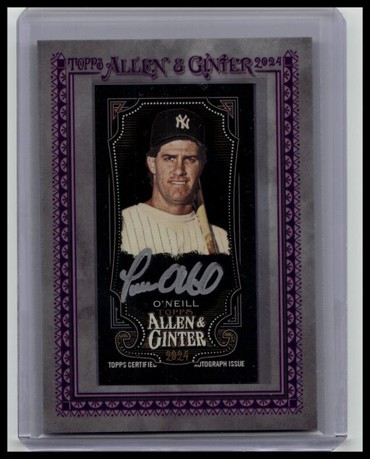 2024 Topps Allen & Ginter X - Paul O'Neill - Mini On Card Auto /25 Yankees