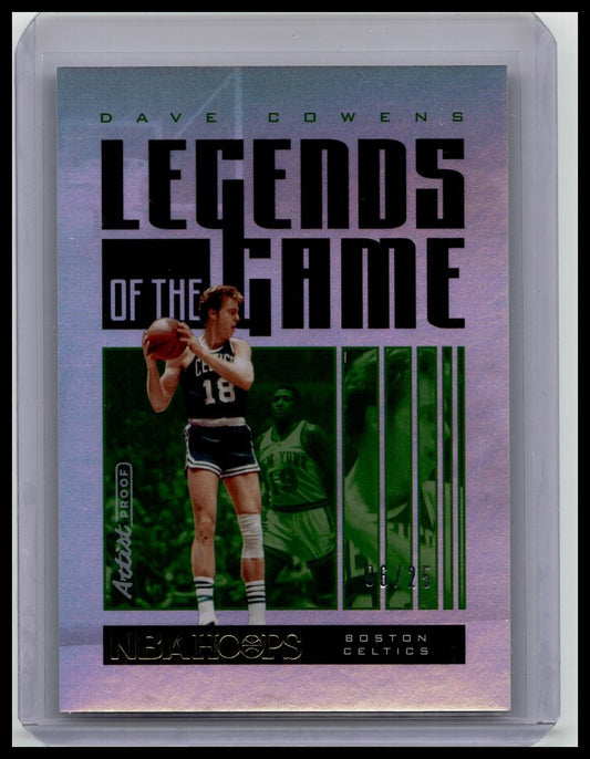 2020 Panini NBA Hoops Legends of the Game Artist Proof /25 Dave Cowens #62 HOF