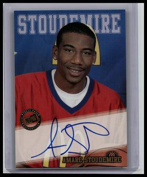 2002-03 Press Pass Autograph Auto Amare Stoudemire Rookie RC