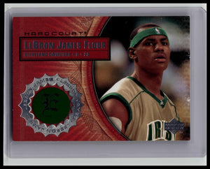 2003 Upper Deck LeBron James Rookie SP Hardcourt Game Used Floor Card #LB2