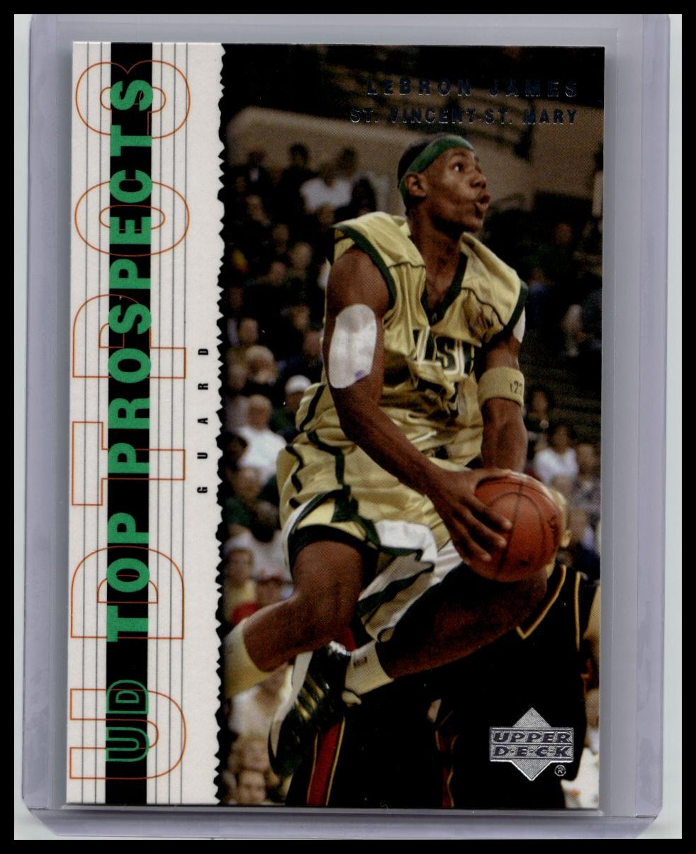 2003-04 UD Top Prospects #3 LeBron James Rookie RC Card