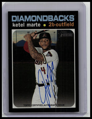 Ketel Marte 2020 Topps Heritage High Real One Auto Arizona Diamondbacks
