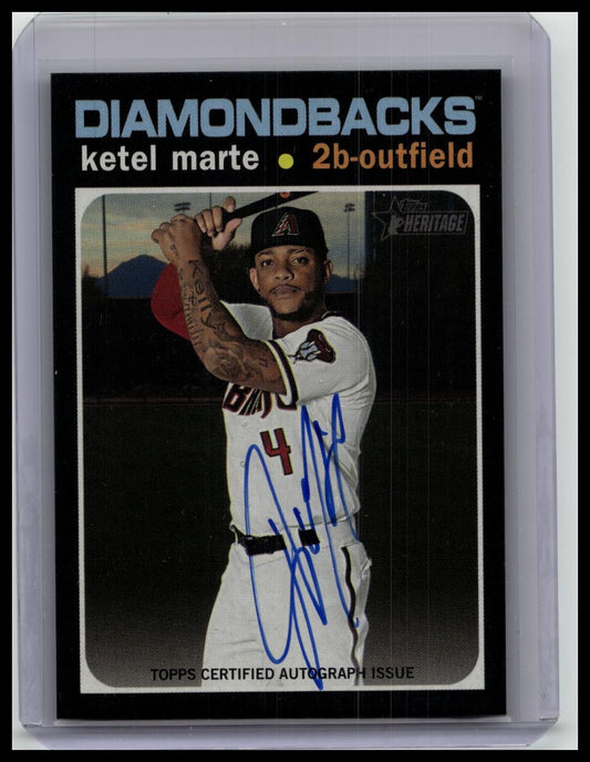 Ketel Marte 2020 Topps Heritage High Real One Auto Arizona Diamondbacks
