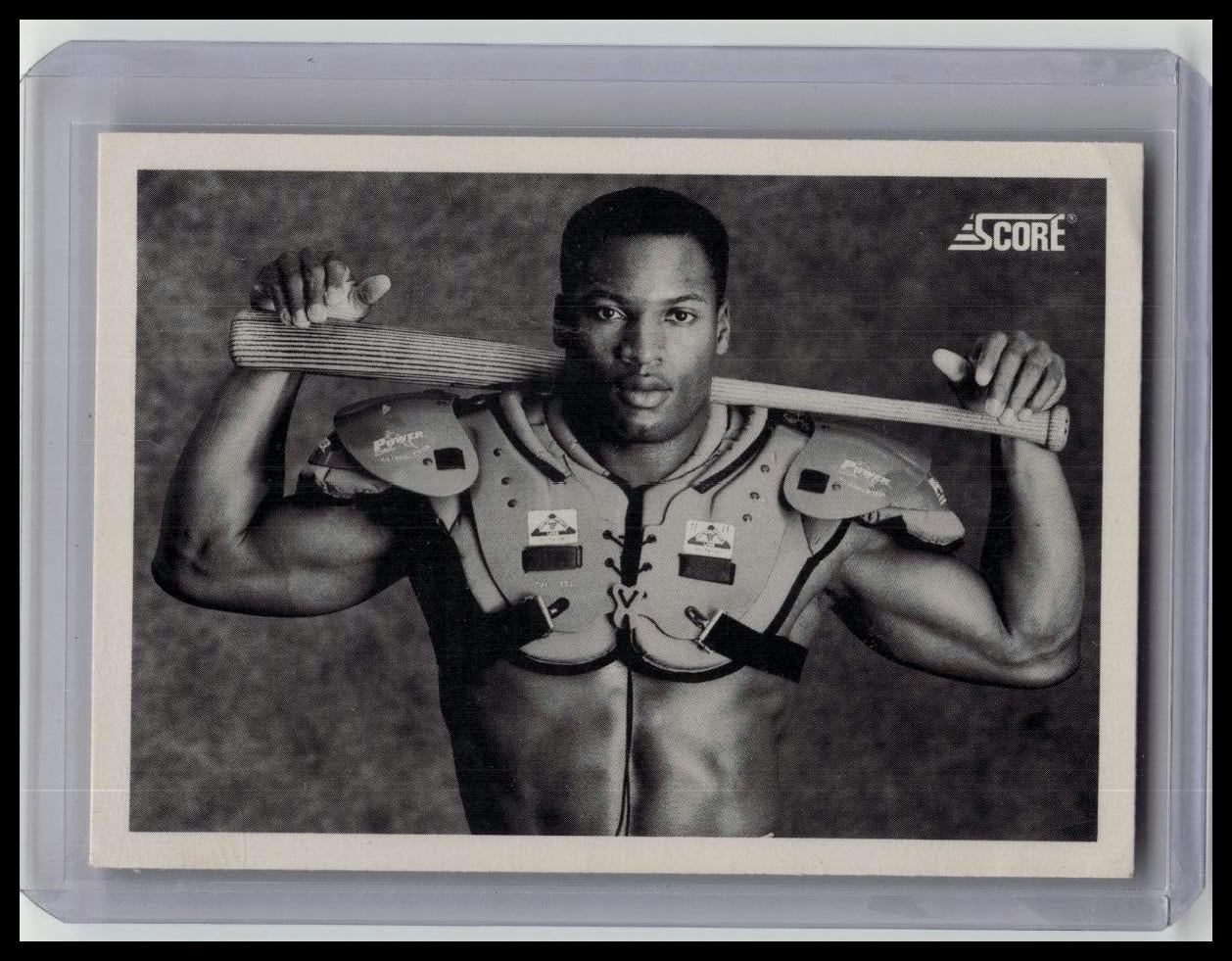 1990 Score BO JACKSON Shoulder Pads Bat #697