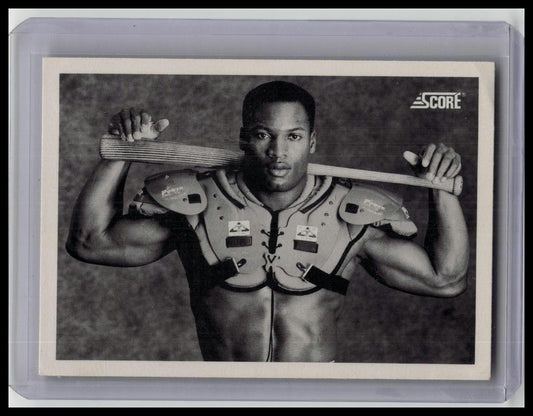 1990 Score BO JACKSON Shoulder Pads Bat #697