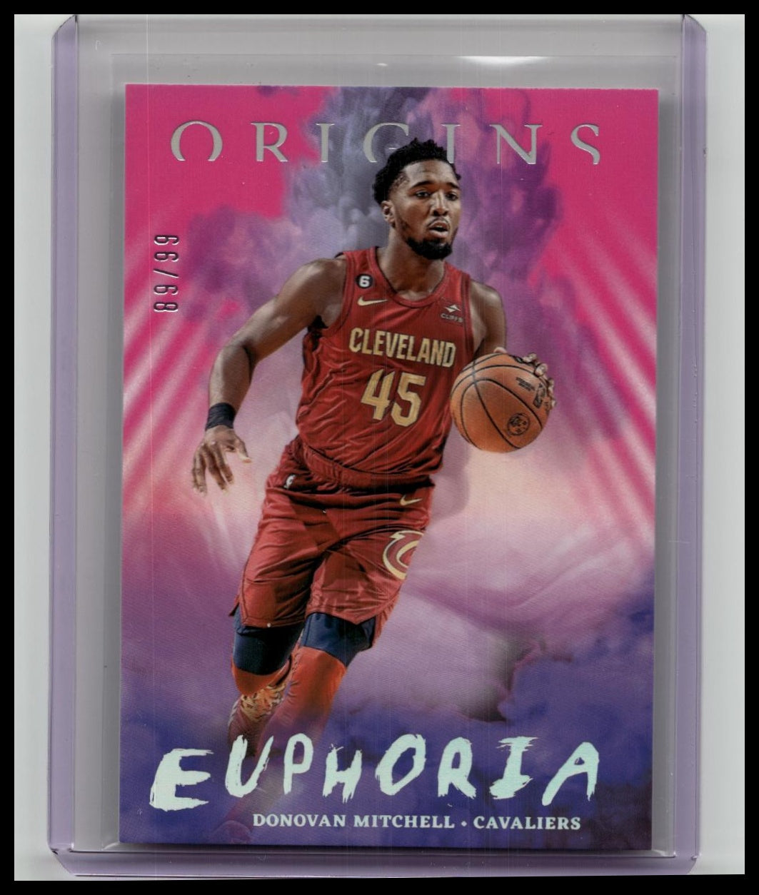 2022 Panini Origins - Donovan Mitchell /99 #14 Euphoria Pink Cavaliers