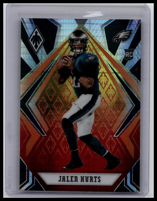 2020 Panini Phoenix - Rookies Jalen Hurts #114 Fire Burst (RC)