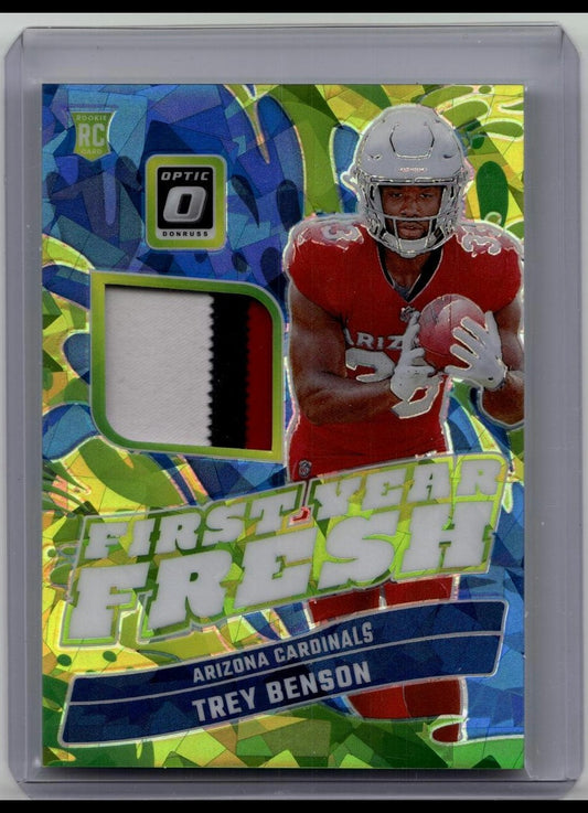 2024 Optic Trey Benson - #40/49 - First Year Fresh ICE Patch Rookie RC 🔥 Patch