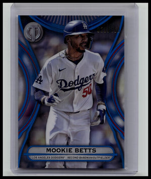 Mookie Betts 2025 Topps Tribute #80 Dodgers Blue Color Match /150