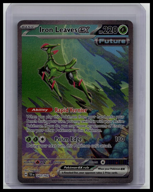 Pokemon TCG Temporal Forces: Iron Leaves ex 203/162 Special Illustration Rare