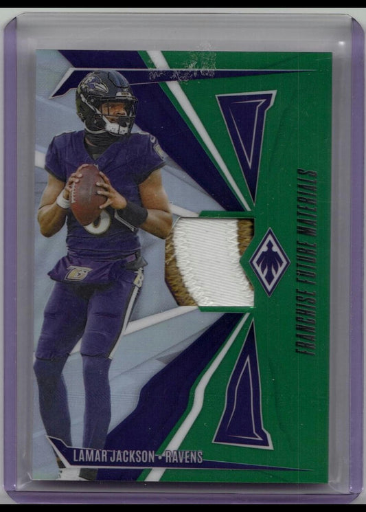 2024 Panini Phoenix Franchise Future Materials Lamar Jackson Green /25