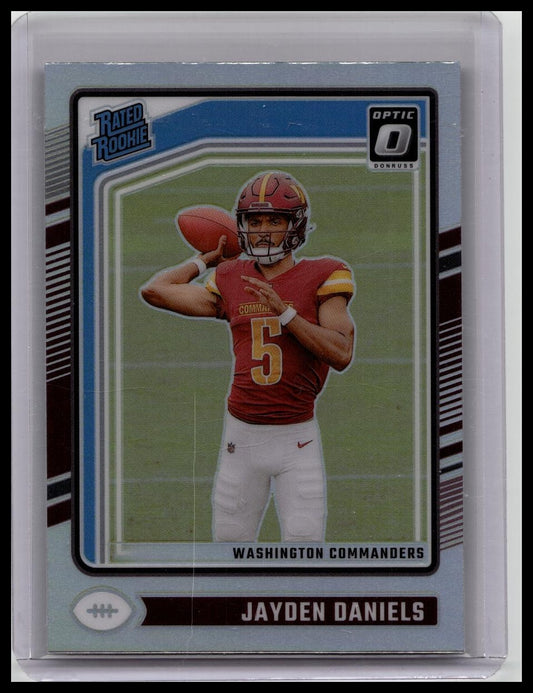 2024 Donruss Optic Jayden Daniels Rated Rookie Holo Silver Prizm RC #248