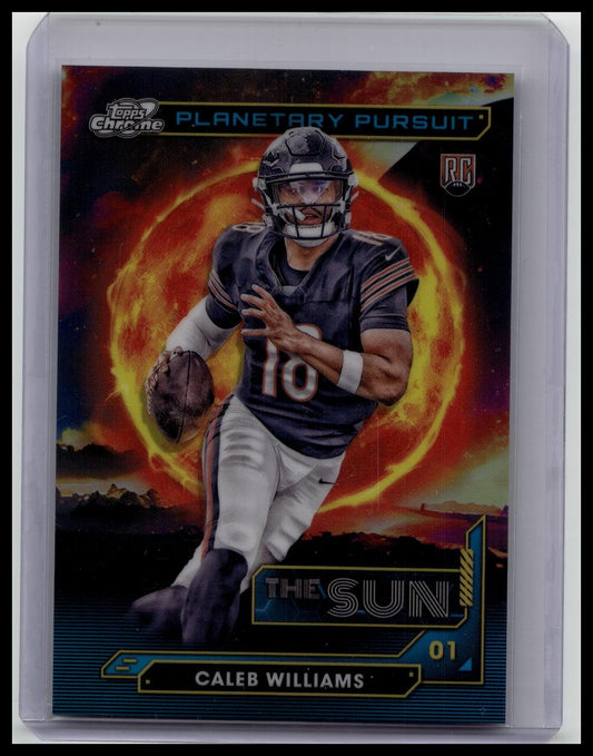2024 Topps Cosmic Chrome Caleb Williams RC Planetary Pursuit The Sun #PPSU-CW