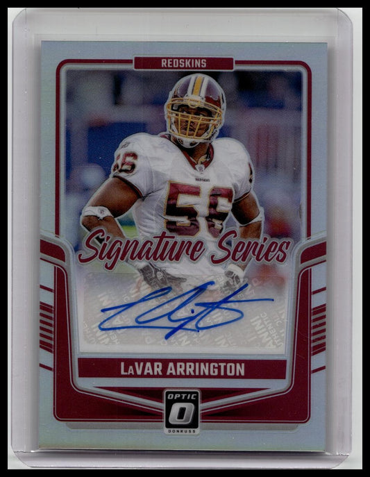 2024 Donruss Optic LaVar Arrington Signature Series Auto Holo Redskins #SSH-LAN