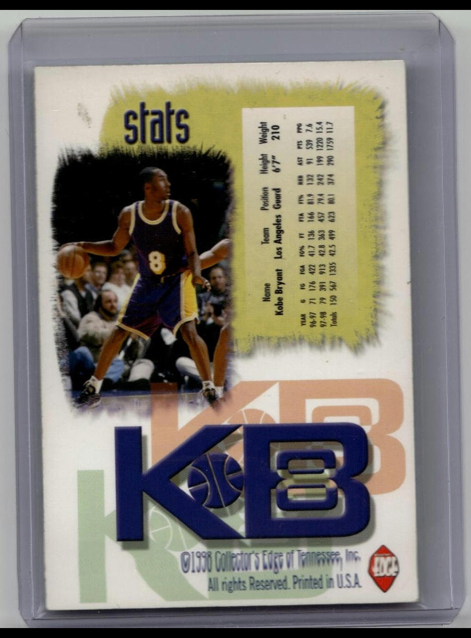 1998 COLLECTORS EDGE KOBE BRYANT HOLO FOIL PARALLEL CARD LAKERS