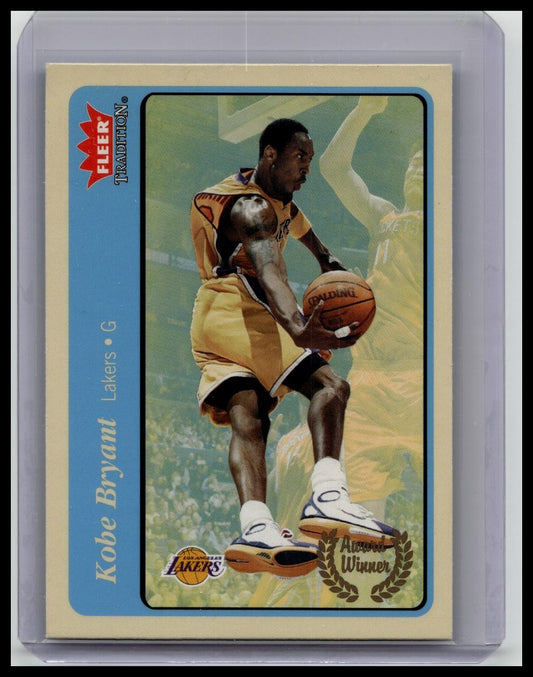 2004 Fleer Tradition 🏀 #212 KOBE BRYANT BLUE PARALLEL SP Lakers