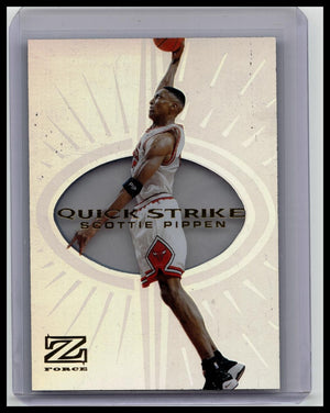 Scottie Pippen 1997-98 Skybox Z-Force Quick Strike #8 HOLO Insert Acetate Bulls