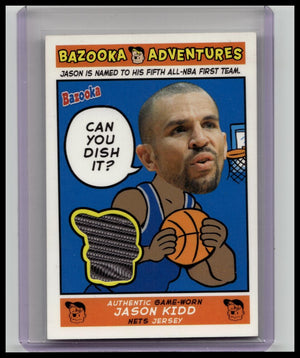 2004-05 Bazooka Adventures GU Jersey Jason Kidd #ADV-JK Nets