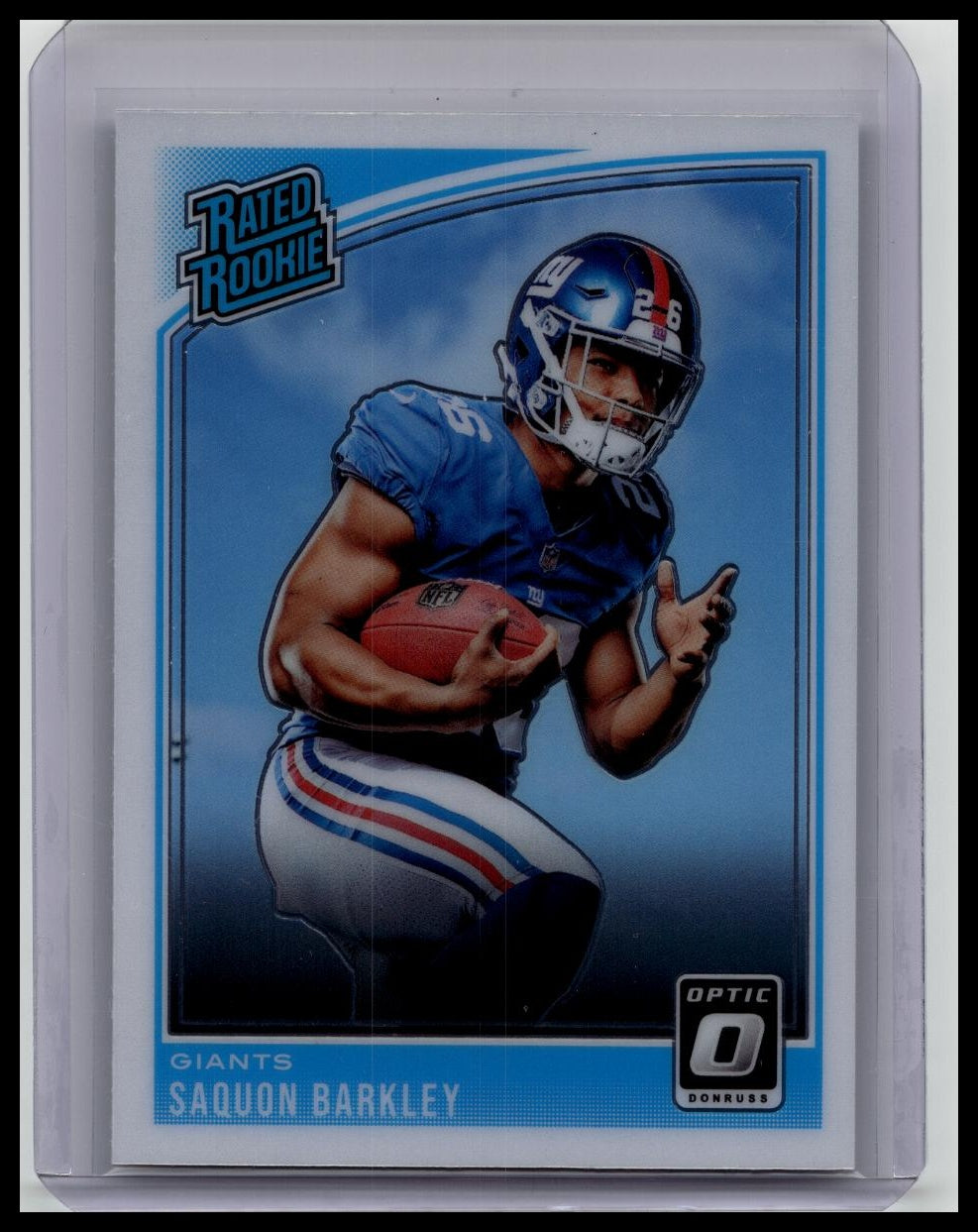 Saquon Barkley 2018 Donruss Optic Football Rated Rookie #156 - Giants