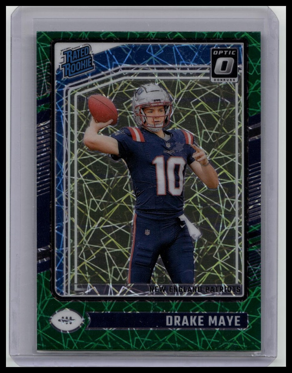 2024 Panini Donruss Optic Rated Rookie Drake Maye Green Velocity #229