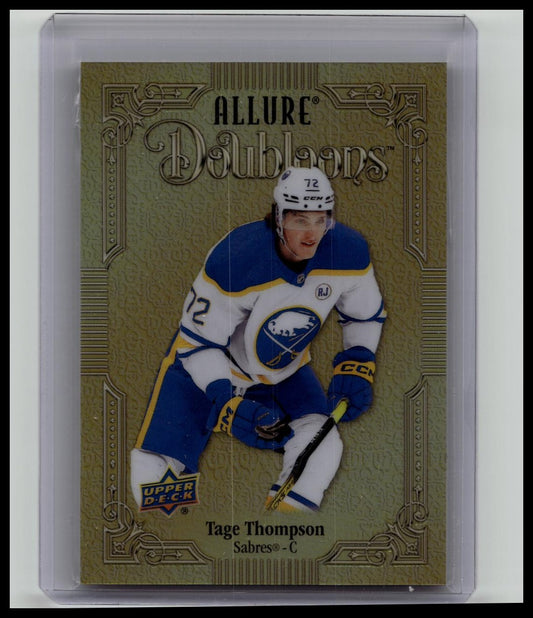 2023-24 Upper Deck Allure Doubloons Tage Thompson Sabers