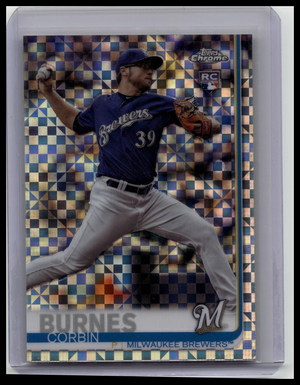 2019 Topps Chrome - X-Fractor #84 Corbin Burnes Rookie (RC)