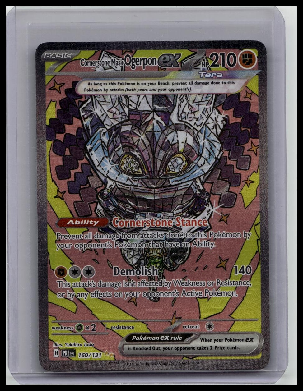 Cornerstone Mask Ogerpon ex SIR 160/131 Pokemon TCG Prismatic Evolutions