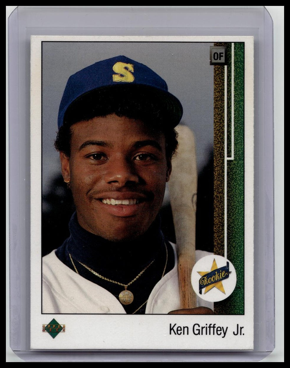 1989 Upper Deck Ken Griffey Jr Baseball Card Rookie Mariners #1