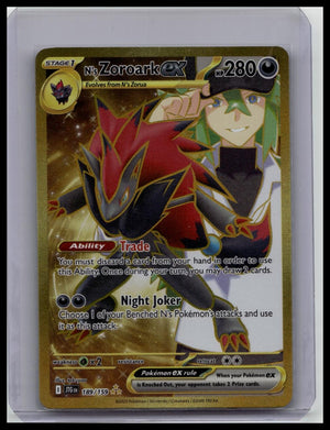 Pokemon TCG Journey Together N's Zoroark EX Hyper Rare Full Art 189/159