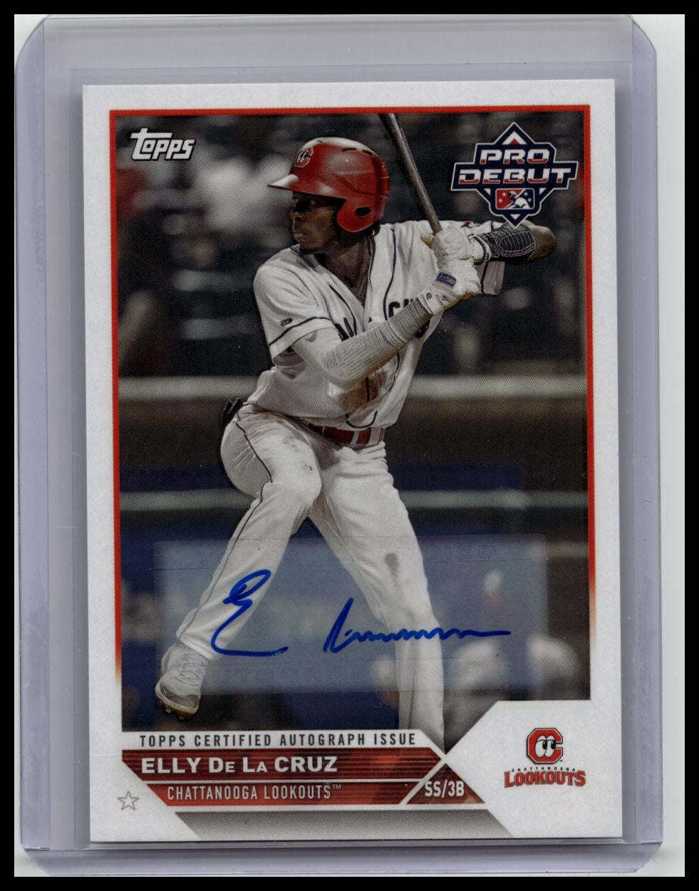 2023 TOPPS PRO DEBUT AUTO #PD170 ELLY DE LA CRUZ ROOKIE RC