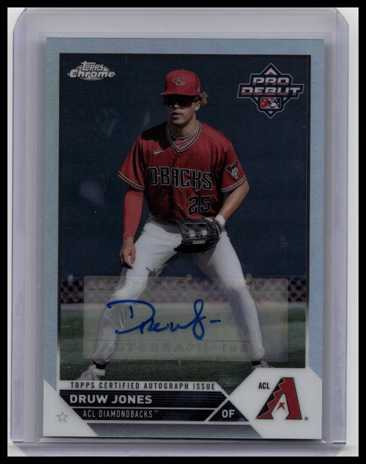 2023 Topps Pro Debut Chrome Druw Jones Auto Refractor /99 Diamondbacks Rookie