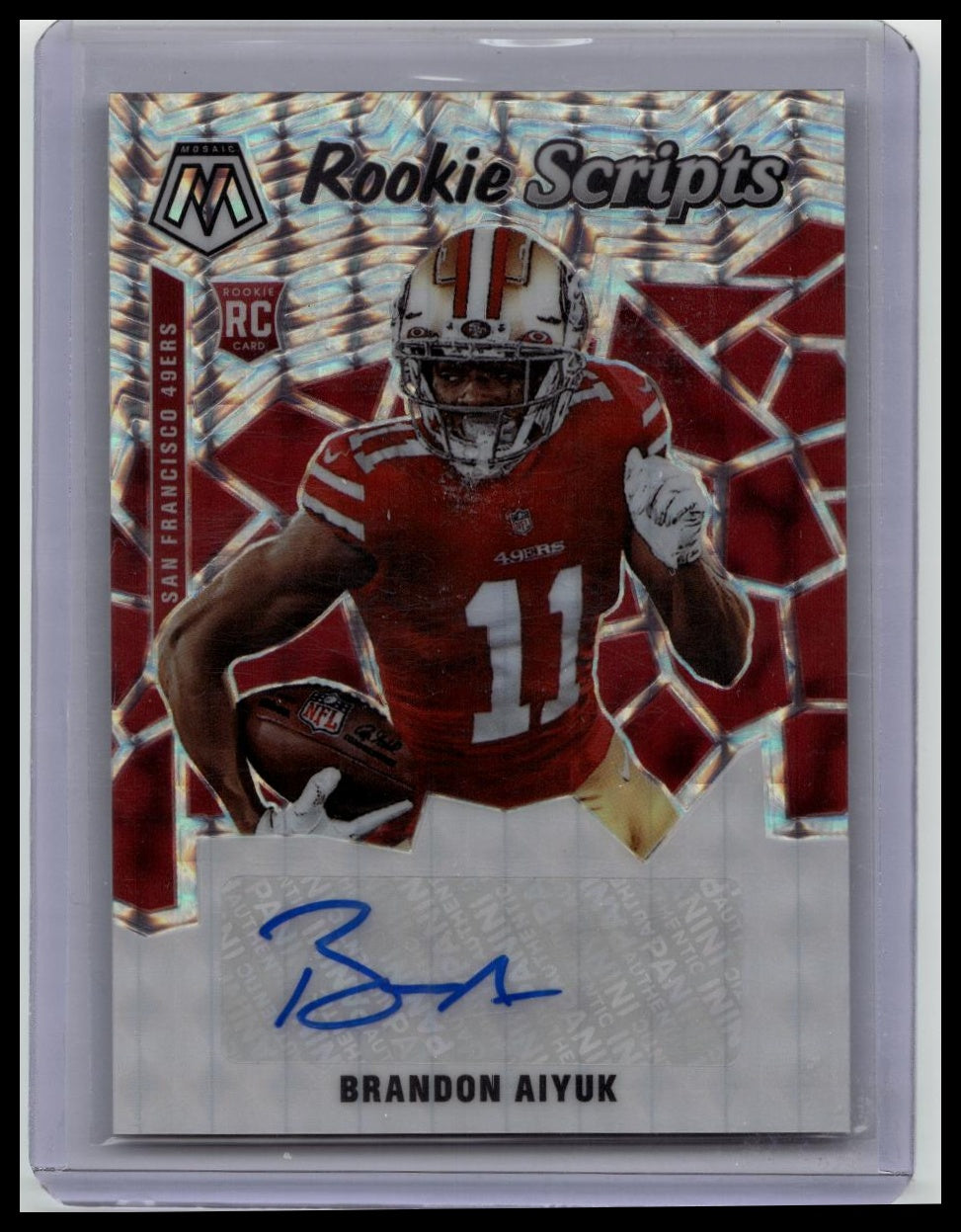 BRANDON AIYUK 2020 MOSAIC ROOKIE SCRIPTS SILVER PRIZM RC AUTO – Great ...